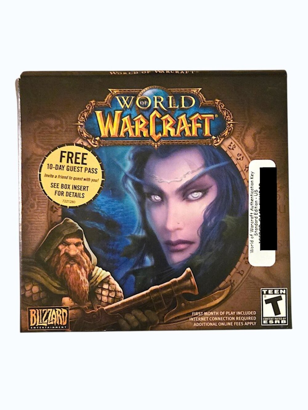 World of Warcraft 2004 PC CD ROM Game Blizzard Classic Original 4 Disc Box Set